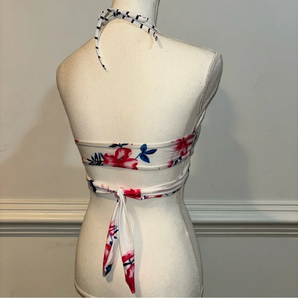 Floral Swim Bikini Top, sz M